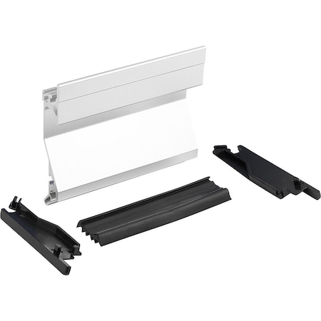 Kipp Recessed Handle, L=167, H=90, Form:A, Plug-In Aluminum, Natural Anodized, Comp:Polyamide K0238.16713